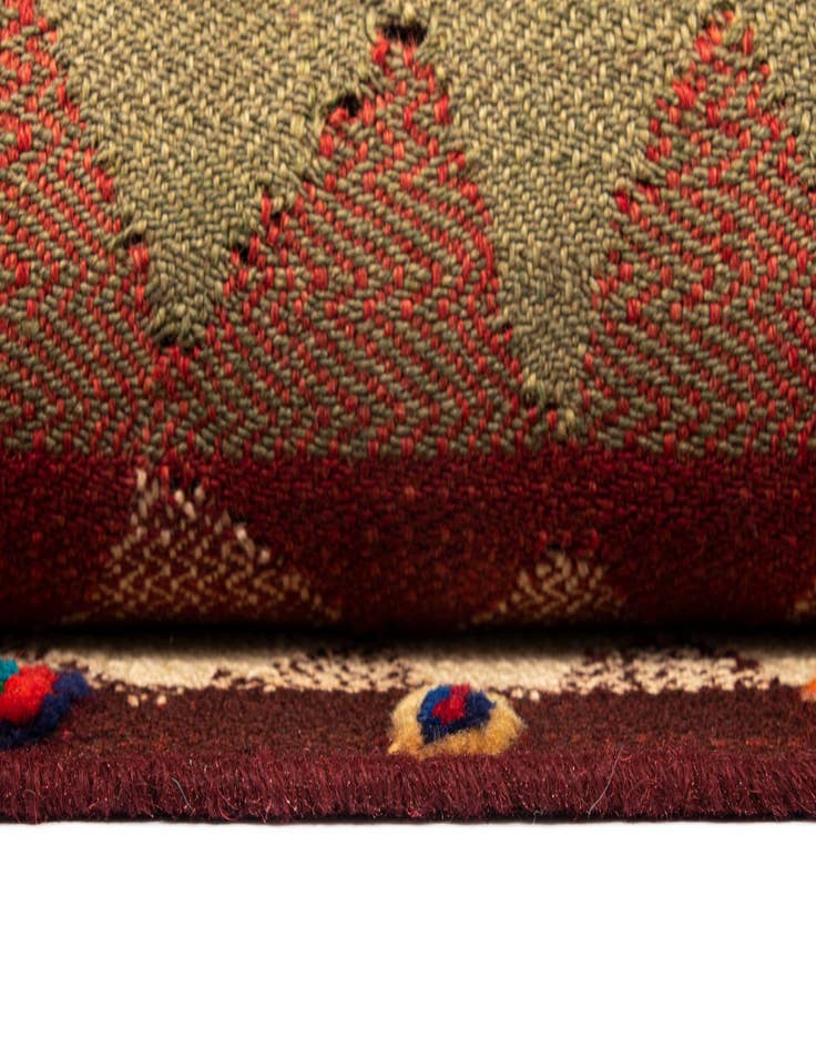 Detail image of 3' 10 x 8' 8 Jajim Wool Runner Rug