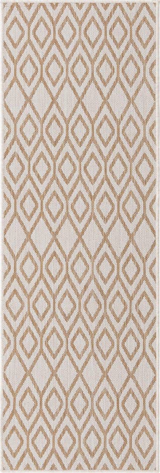 Detail image of 2' x 6' Easy-Clean Jill Zarin Turks and Caicos Indoor / Outdoor Runner Rug