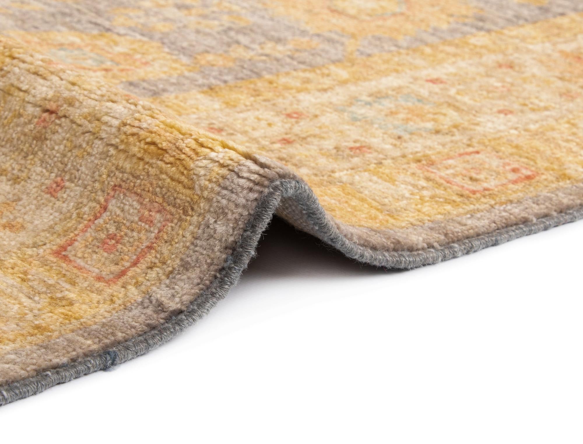 4' 8 x 11' 4 Kaizar Wool Runner Rug