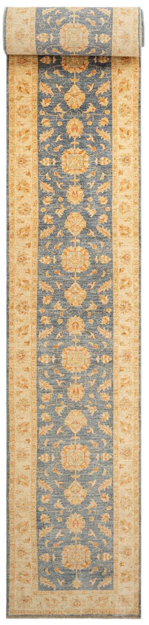 75cm x 685cm anudado a mano Kaizar Alfombra Lana Pasillera