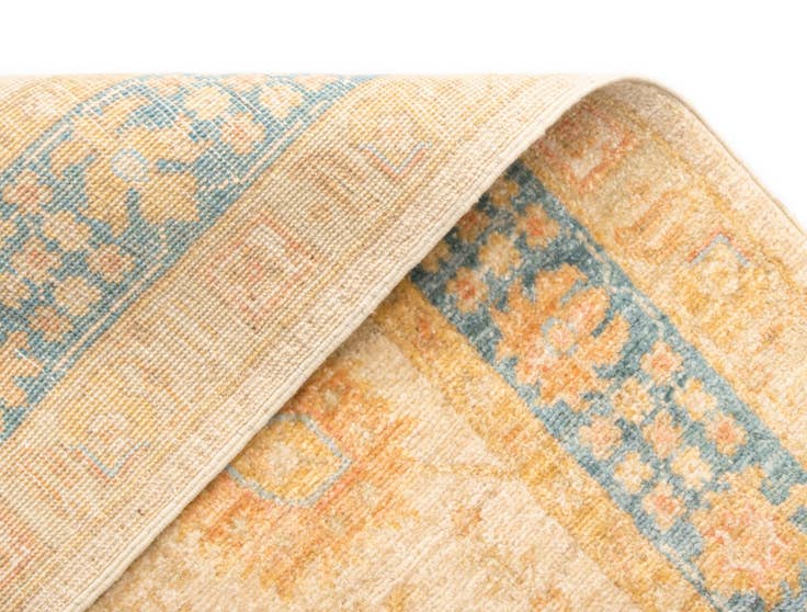 Detail image of 4' 8 x 14' 8 Kaizar Wool Runner Rug