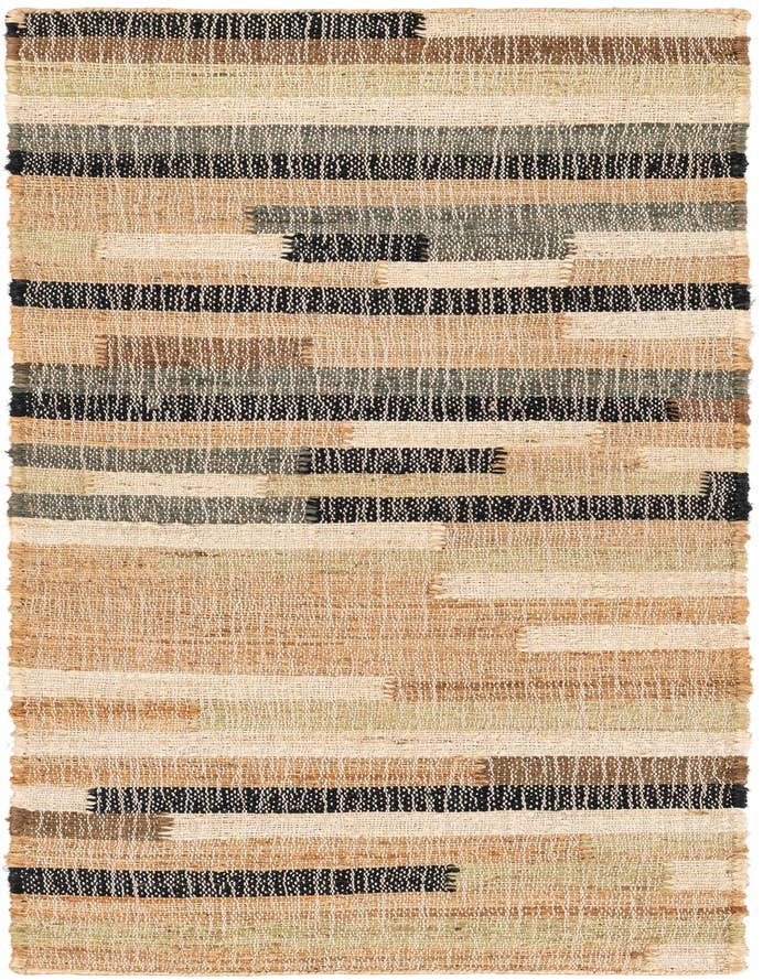 Detail image of 2' x 6' 1 Hand Woven Kala Handwoven Jute Runner Rug