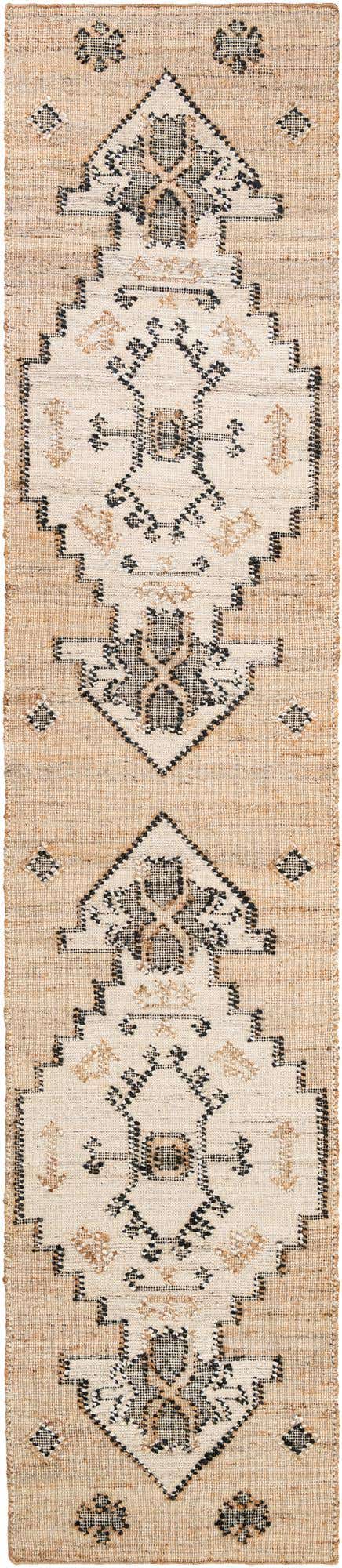 2' 7 x 12' Hand Woven Kala Handwoven Jute Runner Rug