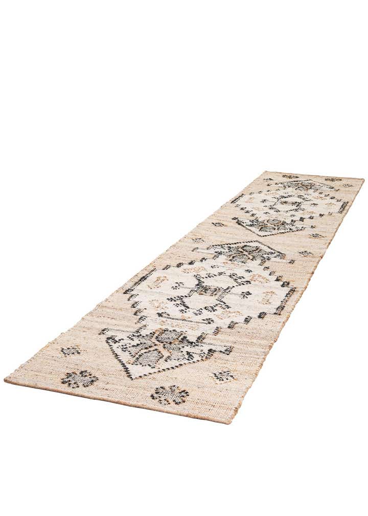 2' 7 x 12' Hand Woven Kala Handwoven Jute Runner Rug