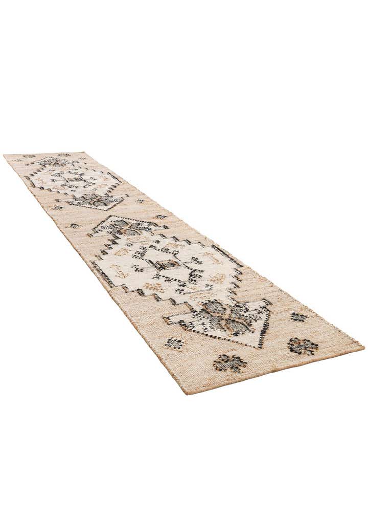 2' 7 x 12' Hand Woven Kala Handwoven Jute Runner Rug