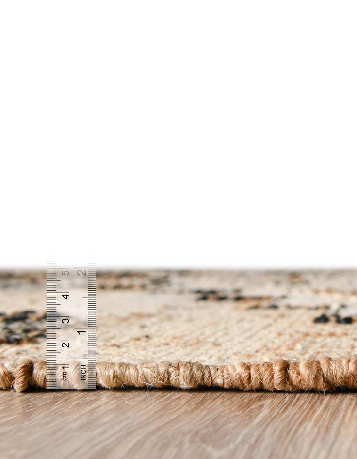 Detail image of 2' x 6' 1  Hand Woven Kala Handwoven Jute Runner Rug