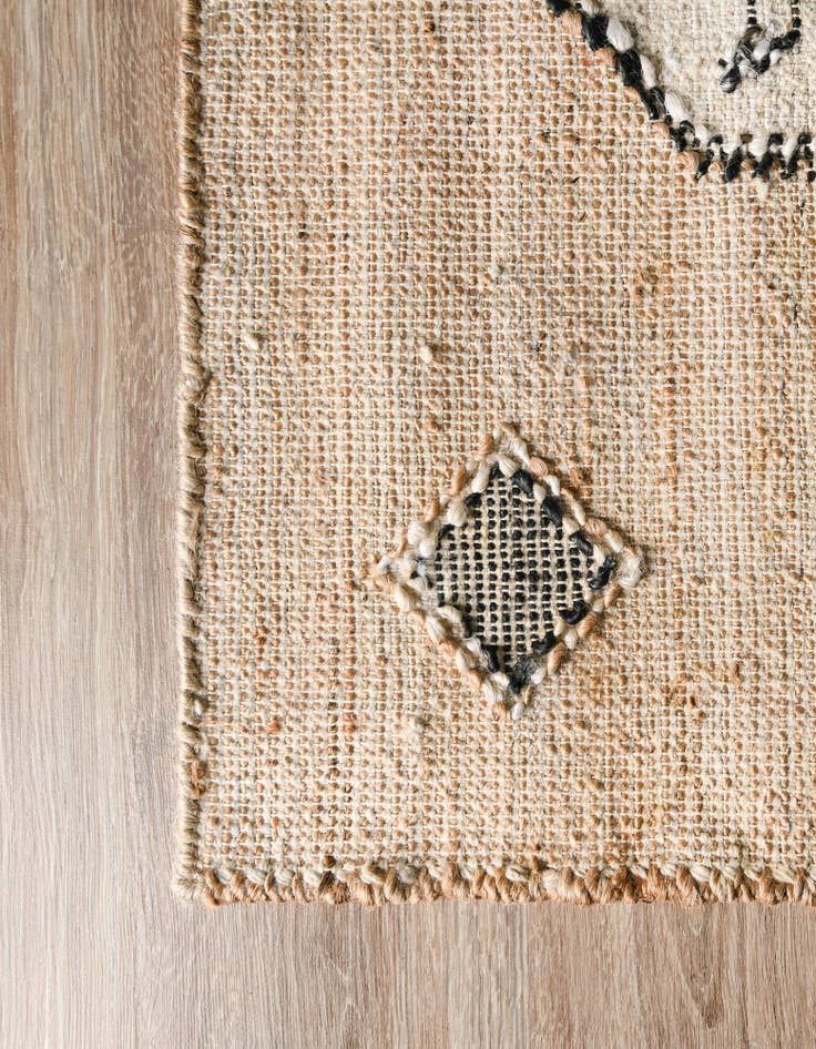 Detail image of 2' x 6' 1  Hand Woven Kala Handwoven Jute Runner Rug