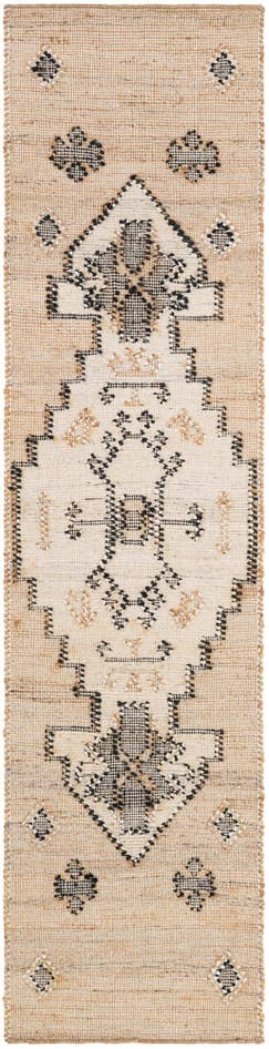 Detail image of 2' x 8' Hand Woven Kala Handwoven Jute Runner Rug