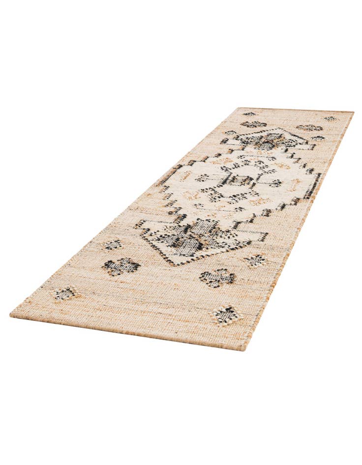 Detail image of 2' x 8'  Hand Woven Kala Handwoven Jute Runner Rug