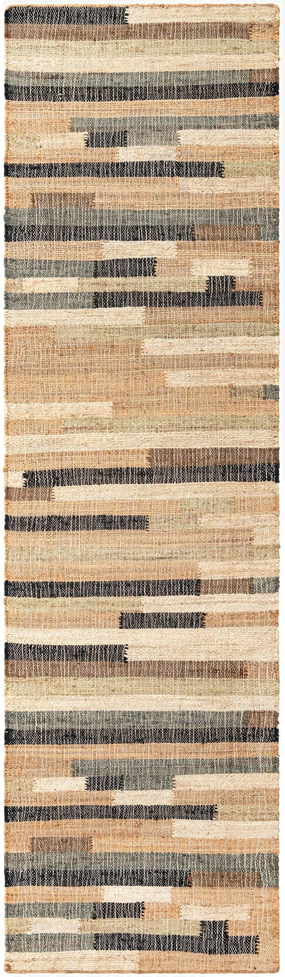 Primary image  2' 7 x 10'  Hand Woven Kala Handwoven Jute Runner Rug