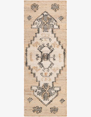 2' x 6' 1 Hand Woven Kala Handwoven Jute Runner Rug