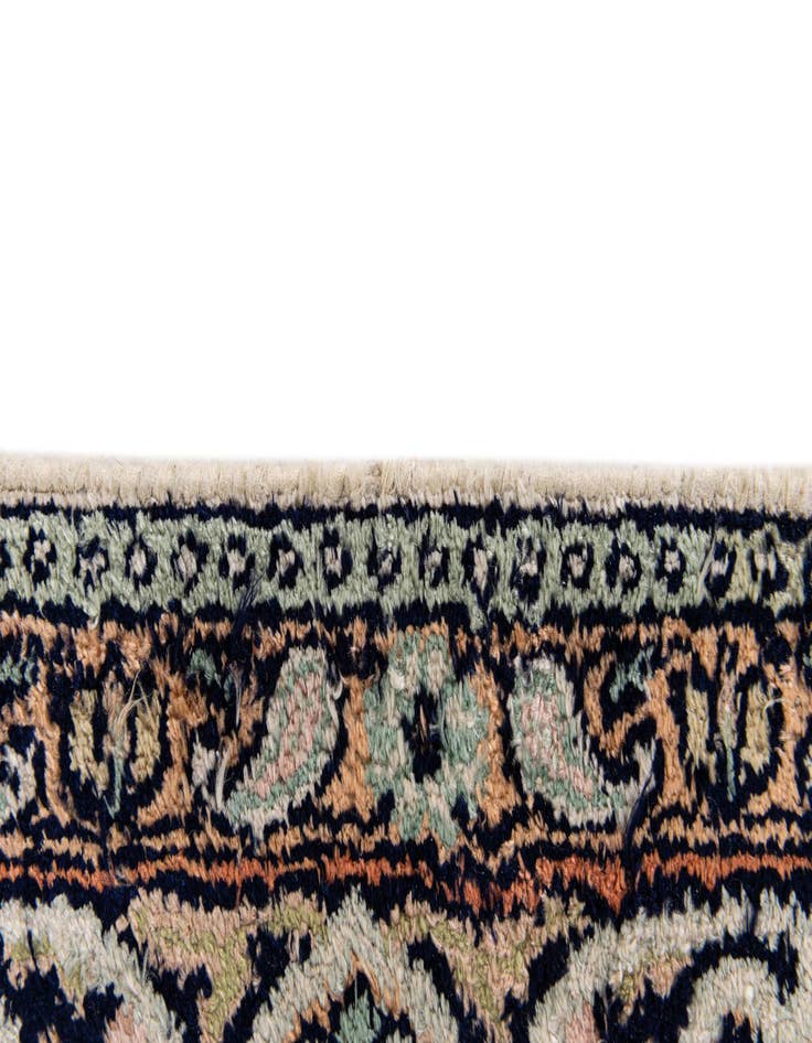 Detail image of 2' 4 x 10' 8  Hand Knotted Kashmir Oriental Wool Runner Rug