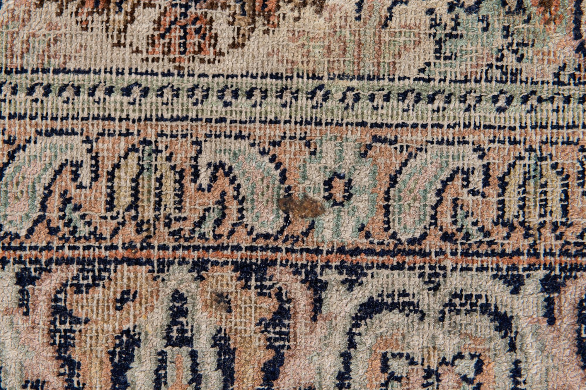 2' 4 x 10' 8 Hand Knotted Kashmir Oriental Wool Runner Rug