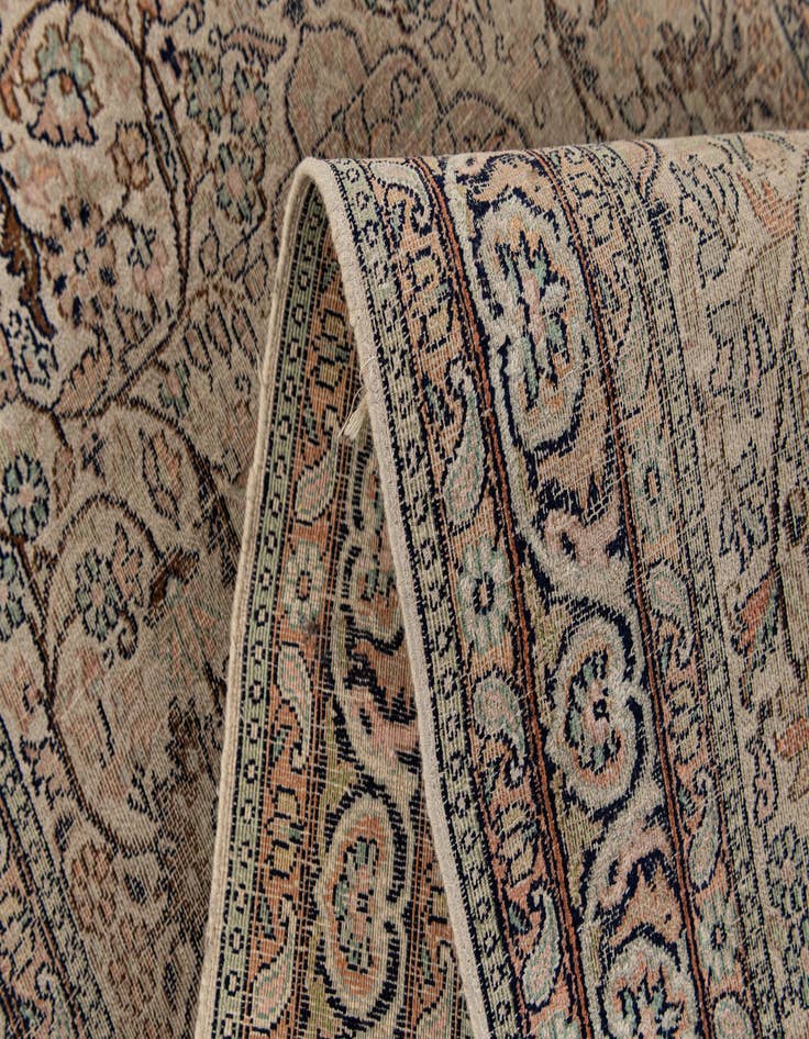 Detail image of 2' 4 x 10' 8  Hand Knotted Kashmir Oriental Wool Runner Rug