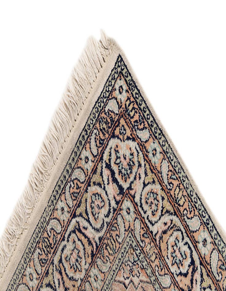 Detail image of 2' 4 x 10' 8  Hand Knotted Kashmir Oriental Wool Runner Rug