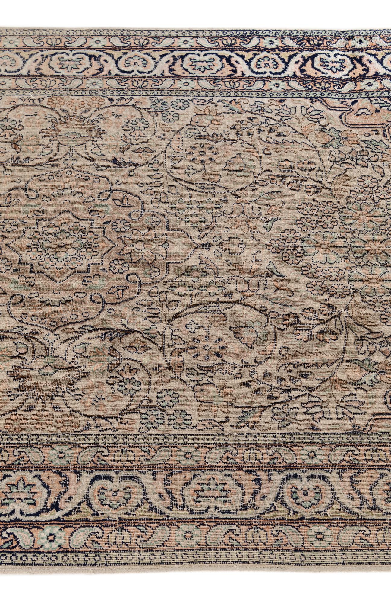 2' 4 x 10' 8 Hand Knotted Kashmir Oriental Wool Runner Rug
