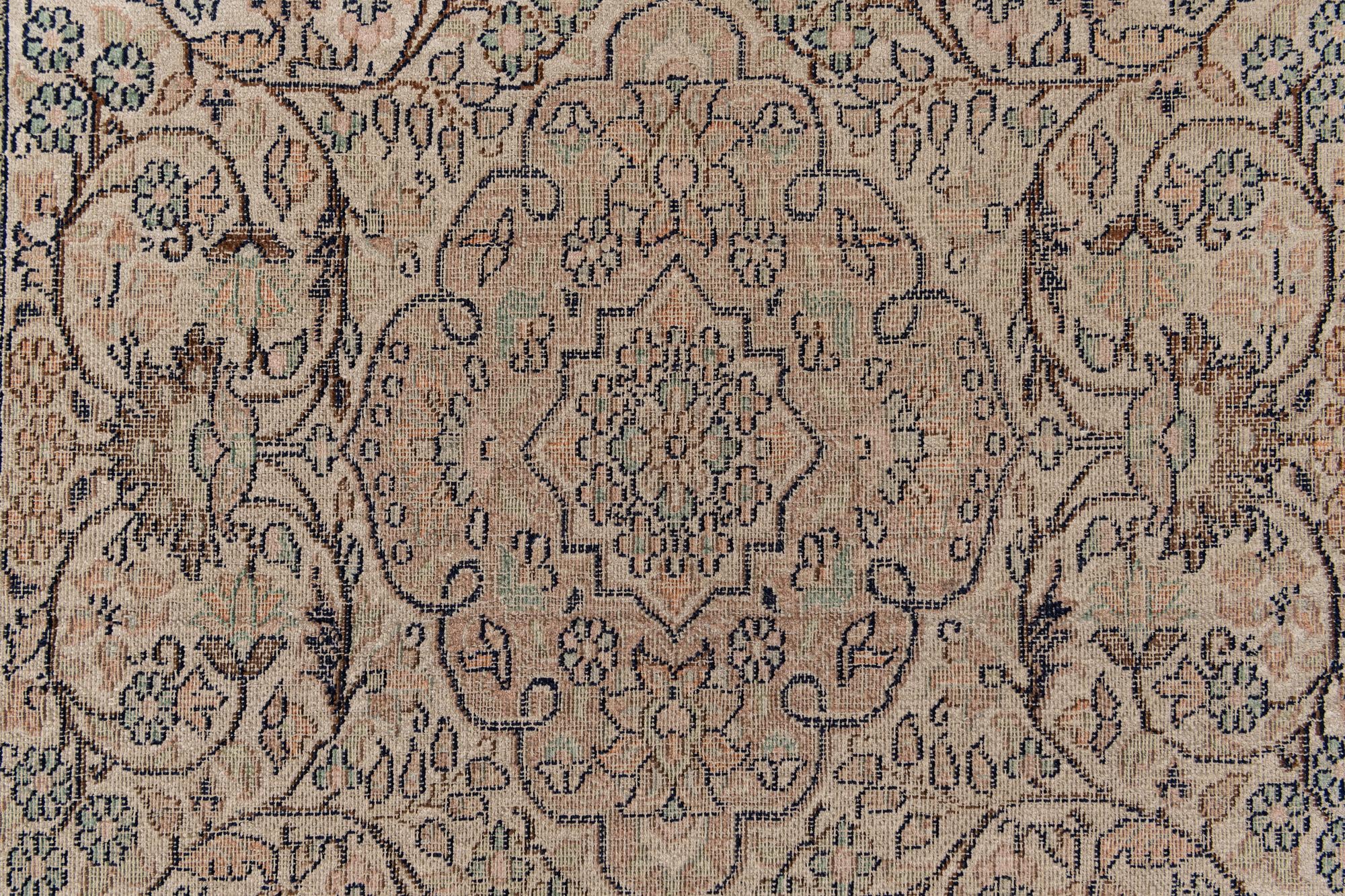 2' 4 x 10' 8 Hand Knotted Kashmir Oriental Wool Runner Rug