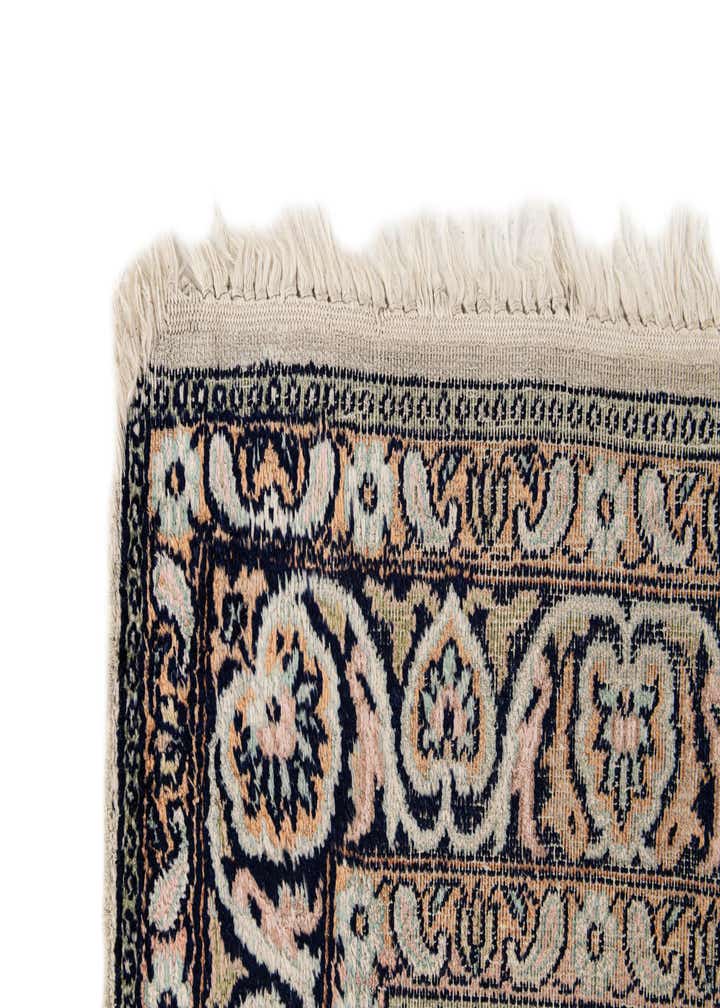 2' 4 x 10' 8 Hand Knotted Kashmir Oriental Wool Runner Rug