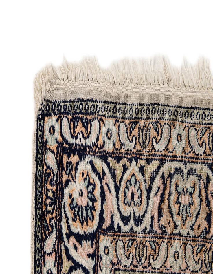 Detail image of 2' 4 x 10' 8  Hand Knotted Kashmir Oriental Wool Runner Rug