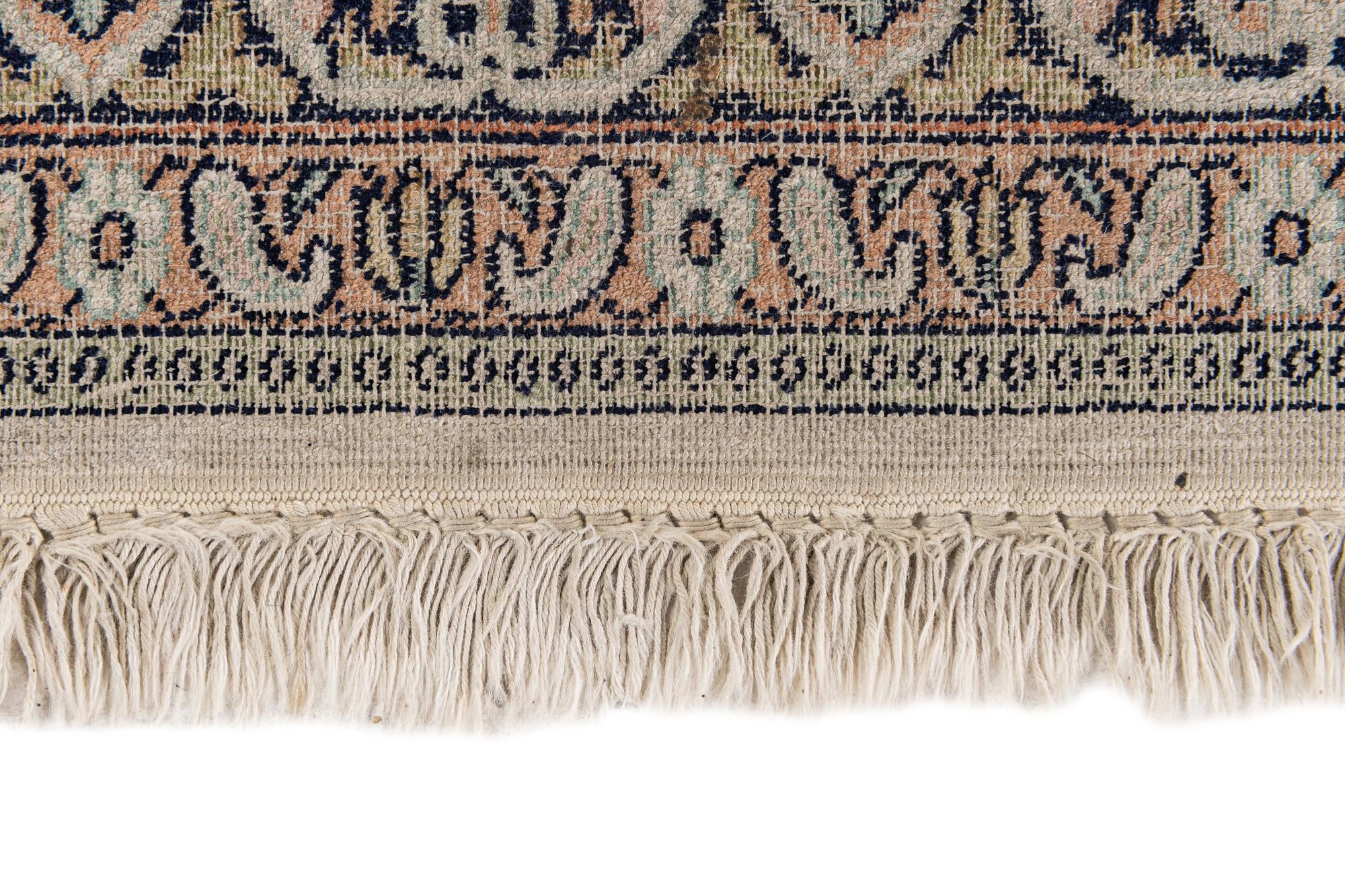2' 4 x 10' 8 Hand Knotted Kashmir Oriental Wool Runner Rug