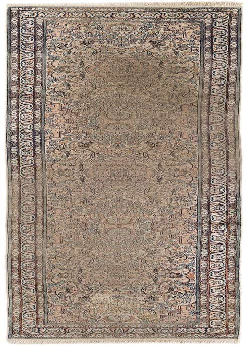 2' 4 x 10' 8 Hand Knotted Kashmir Oriental Wool Runner Rug