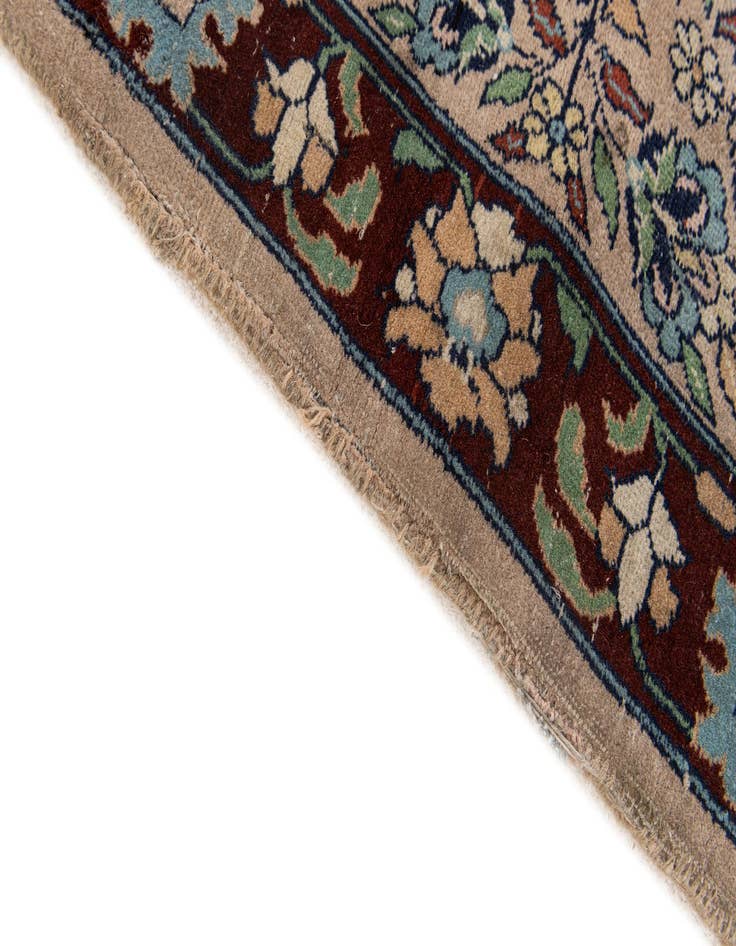 Detail image of 4' 2 x 11' 3 Hand Knotted Kashmir Oriental Wool Runner Rug