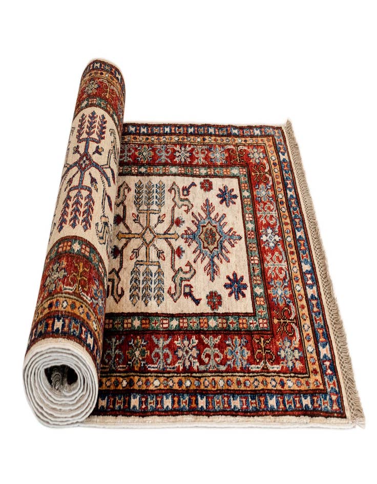 Detail image of 2' 7 x 10' 7 Kazak Wool Runner Rug