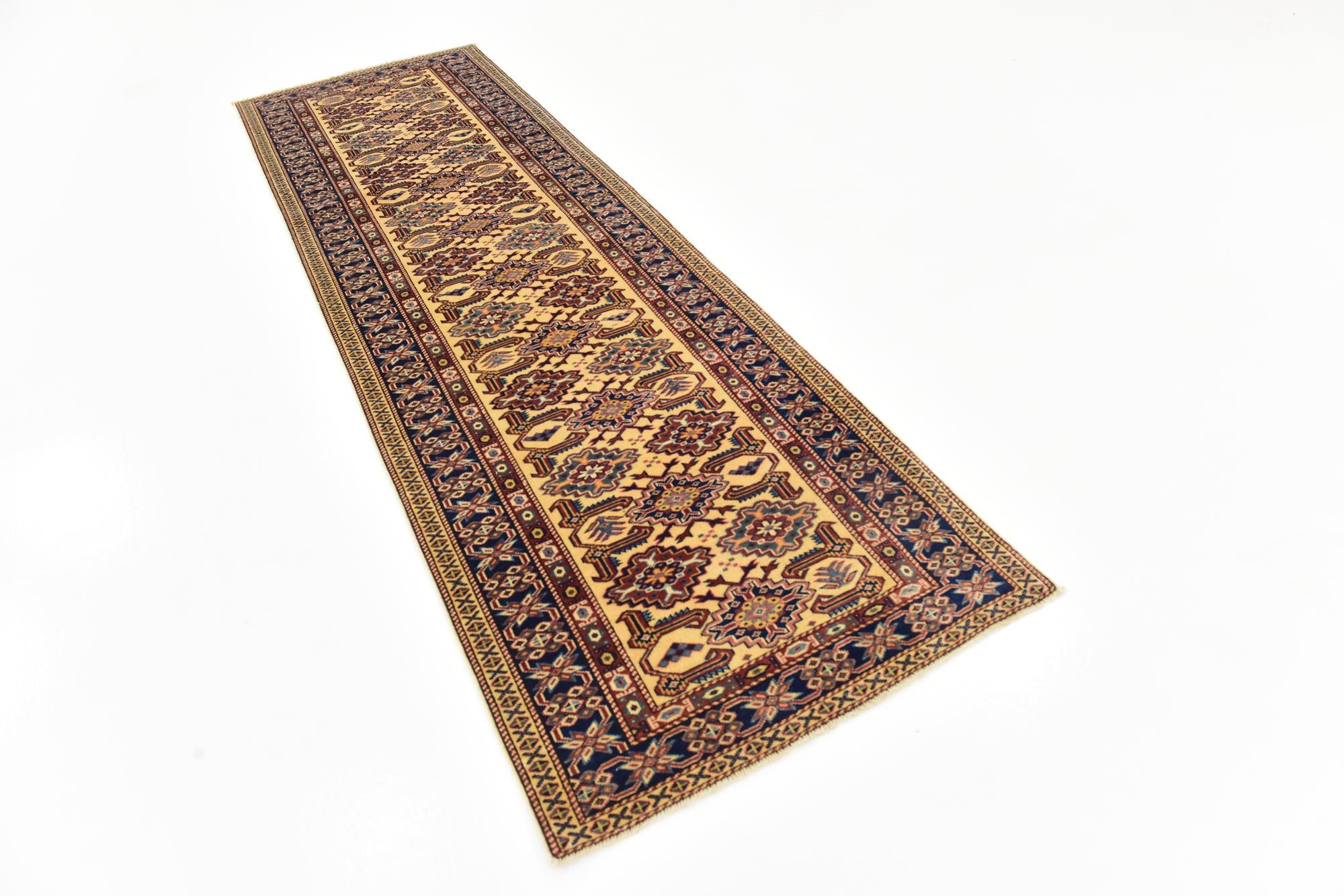 2' 9 x 9' 6 Hand Knotted Kazak Runner Rug