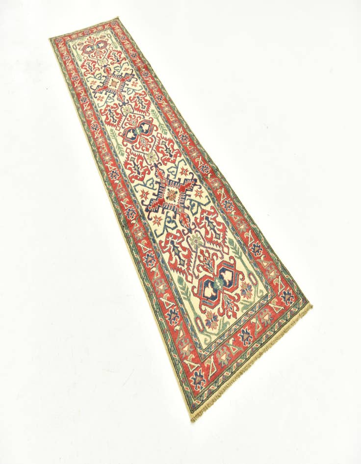 Detail image of 2' 8 x 9' 10  Hand Knotted Kazak Runner Rug