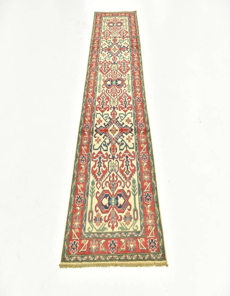 Detail image of 2' 8 x 9' 10  Hand Knotted Kazak Runner Rug