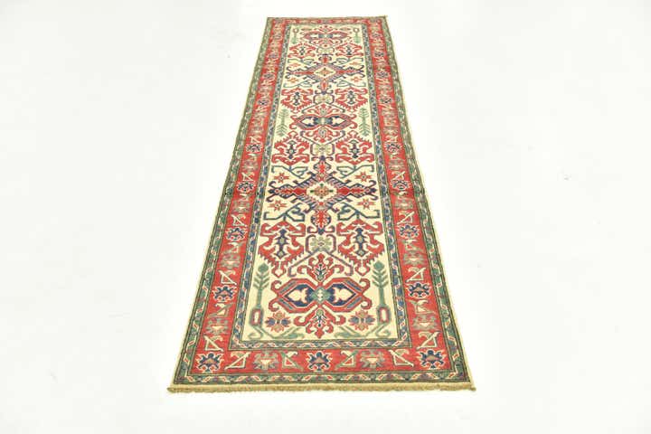 2' 8 x 9' 10 Hand Knotted Kazak Runner Rug
