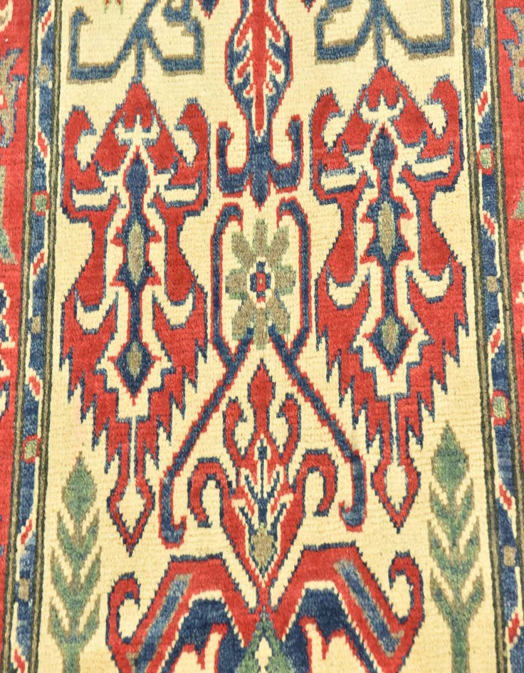 Detail image of 2' 8 x 9' 10  Hand Knotted Kazak Runner Rug