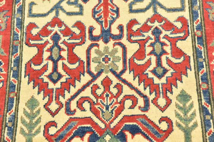 2' 8 x 9' 10 Hand Knotted Kazak Runner Rug