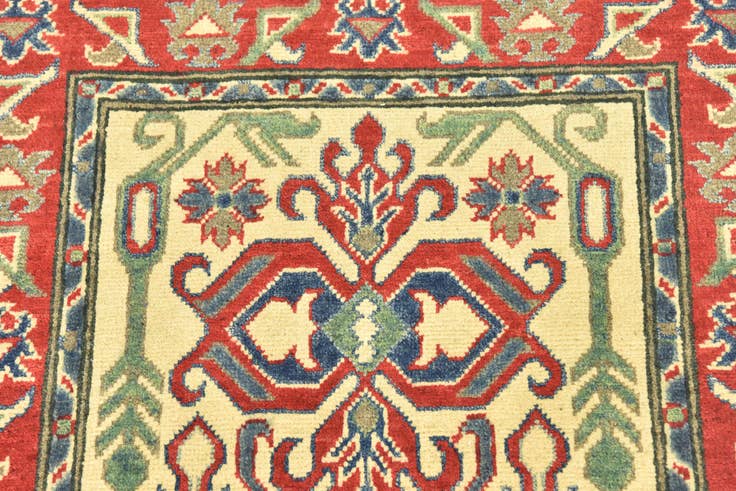 Detail image of 2' 8 x 9' 10 Hand Knotted Kazak Runner Rug