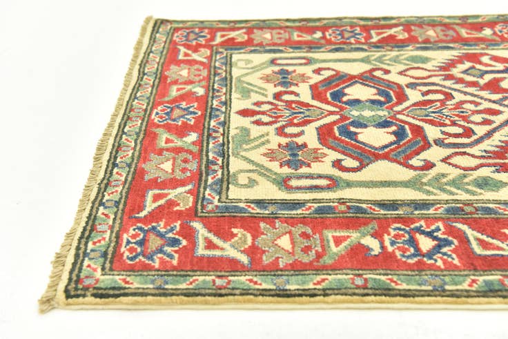 Detail image of 2' 8 x 9' 10 Hand Knotted Kazak Runner Rug