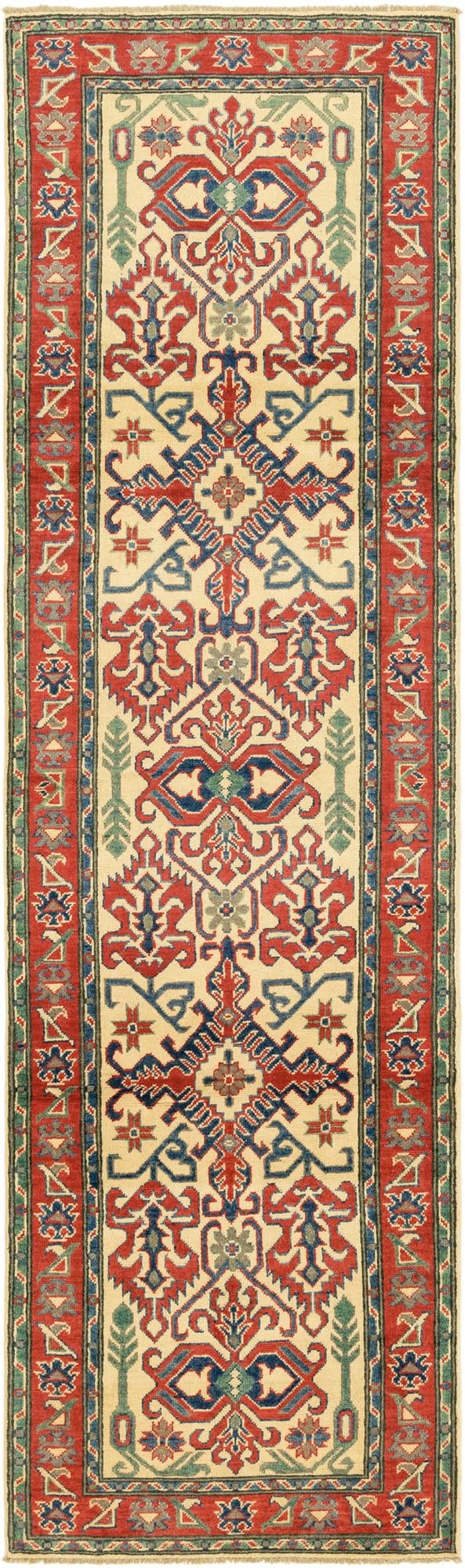 2' 8 x 9' 10 Hand Knotted Kazak Runner Rug