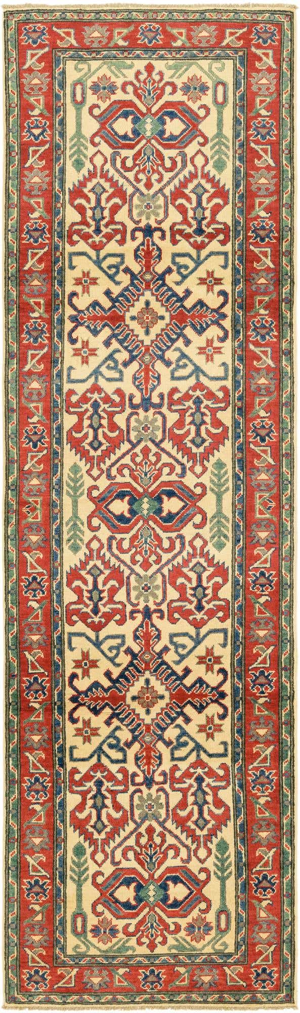 2' 8 x 9' 10 Hand Knotted Kazak Runner Rug