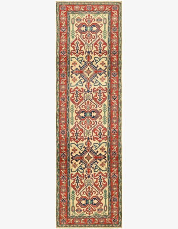 2' 8 x 9' 10 Hand Knotted Kazak Runner Rug