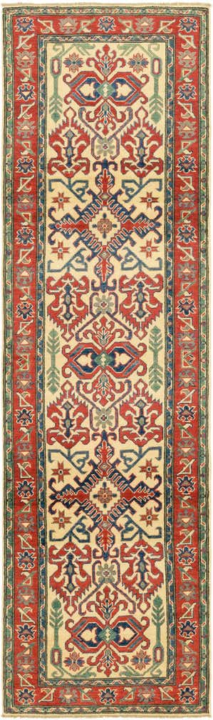 2' 8 x 9' 10 Hand Knotted Kazak Runner Rug