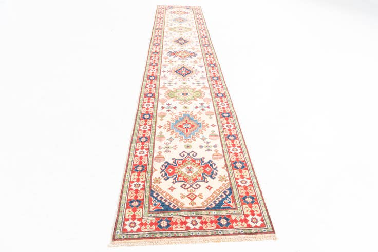 Detail image of 2' 9 x 15' 6 Hand Knotted Kazak Runner Rug