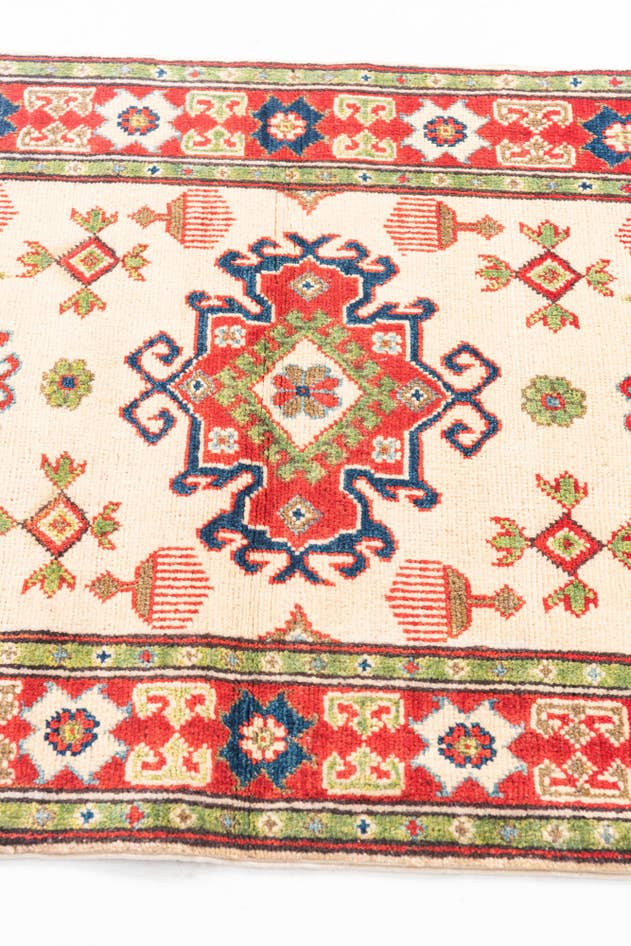 Detail image of 2' 9 x 15' 6 Hand Knotted Kazak Runner Rug