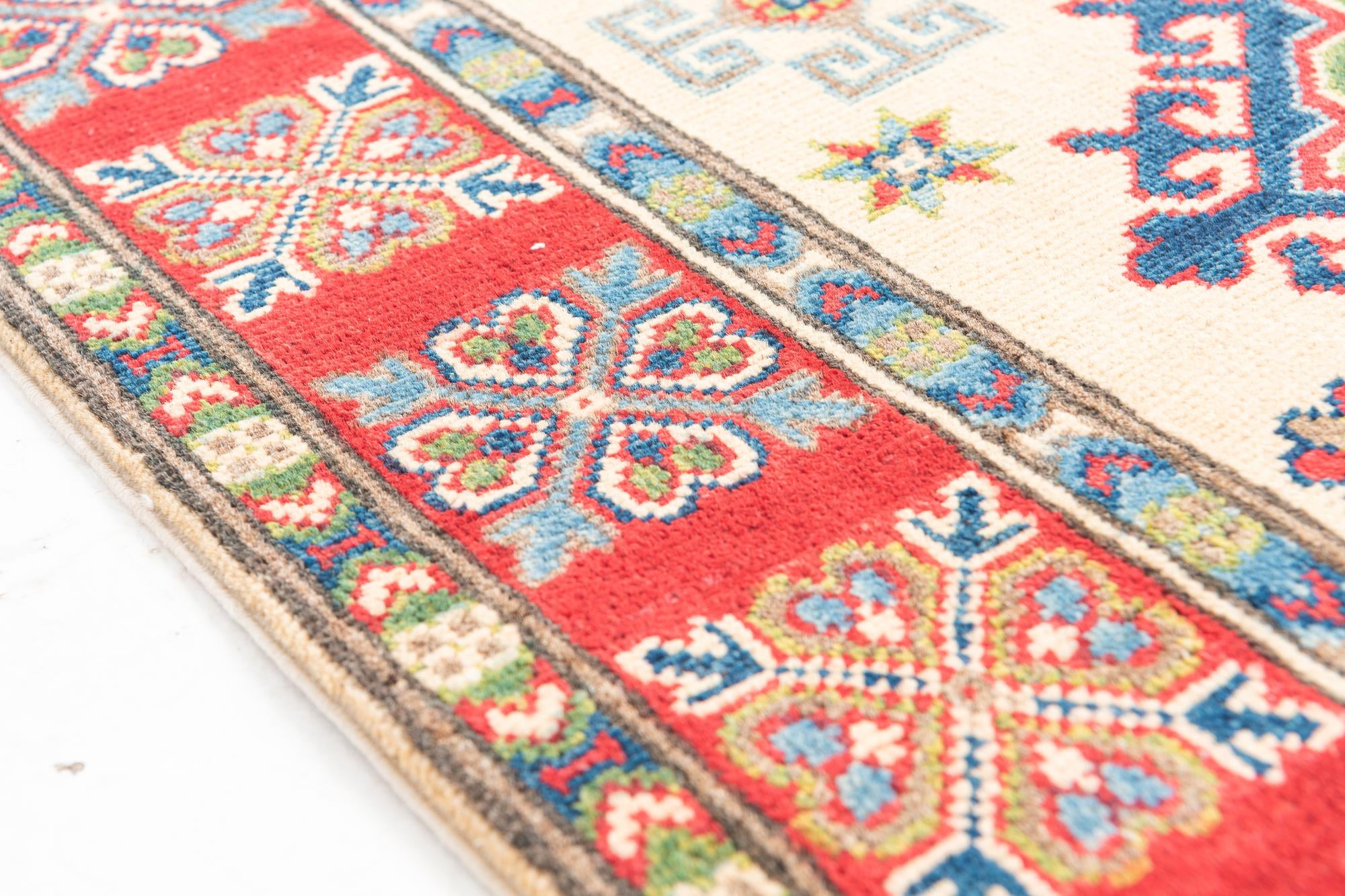 2' 9 x 9' 10 Hand Knotted Kazak Runner Rug
