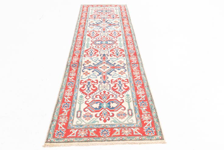 Detail image of 2' 9 x 9' 8 Hand Knotted Kazak Runner Rug