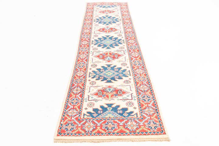 2' 9 x 9' 9 Hand Knotted Kazak Runner Rug