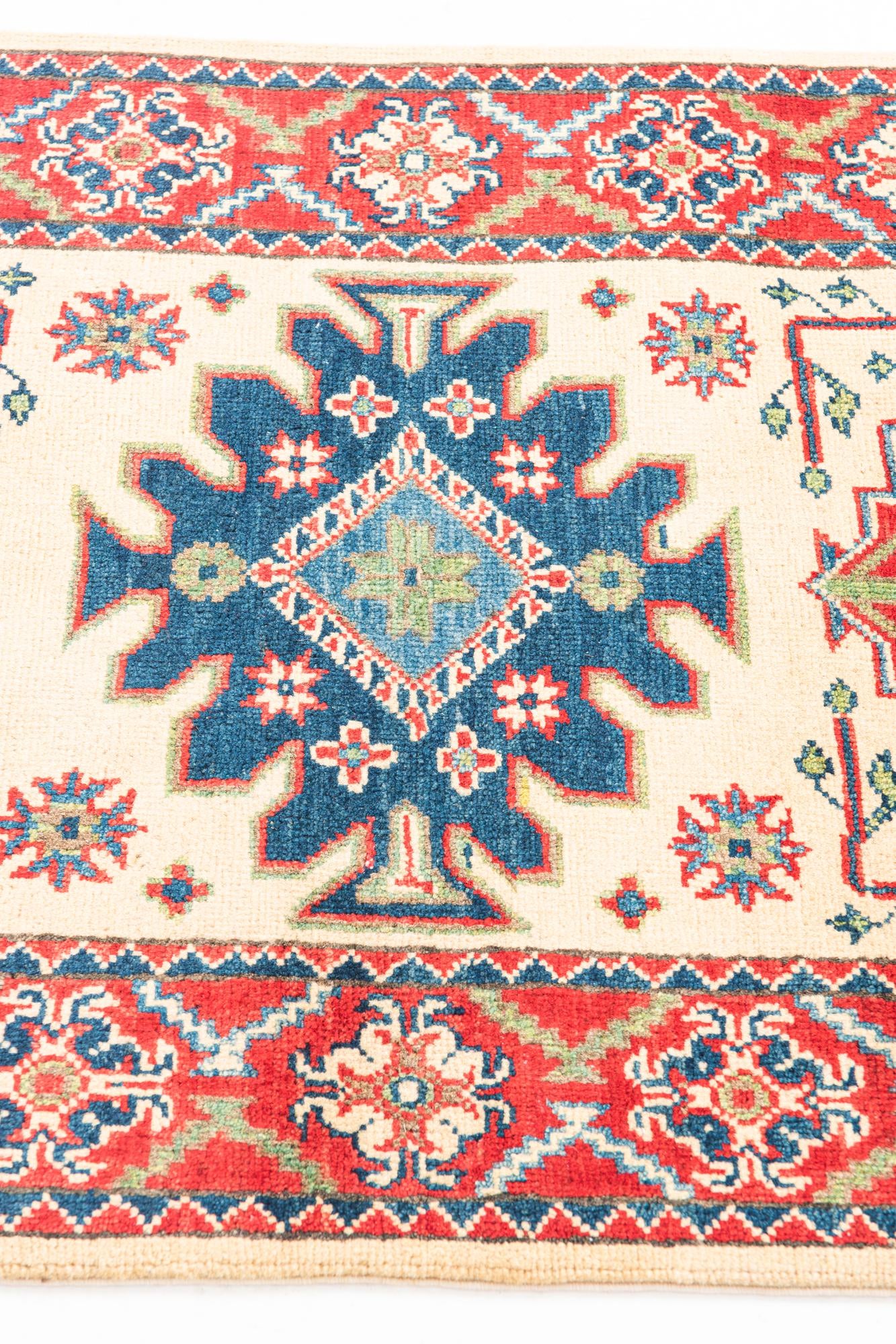 2' 9 x 9' 9 Hand Knotted Kazak Runner Rug