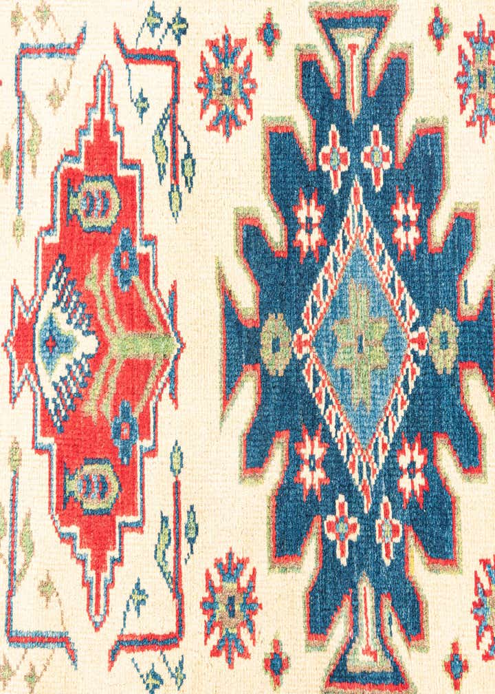 2' 9 x 9' 9 Hand Knotted Kazak Runner Rug