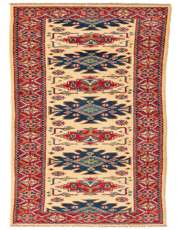 2' 9 x 9' 9 Hand Knotted Kazak Runner Rug