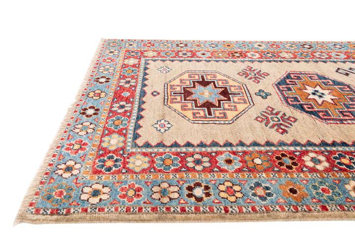 2' 8 x 9' 3 Hand Knotted Kazak Runner Rug