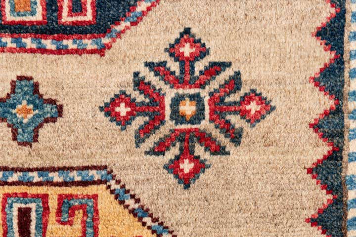 2' 8 x 9' 3 Hand Knotted Kazak Runner Rug