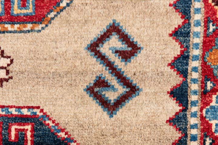 2' 8 x 9' 3 Hand Knotted Kazak Runner Rug
